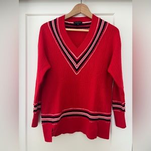 Rag & Bone Red V-neck Sweater